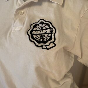 A Bathing Ape BAPE Busy Works Polo Big Kids Medium RARE Womens Small